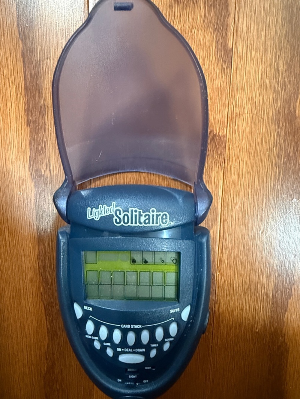 Lighted Solitaire Handheld Electronic Game Tested Working Video Travel Game